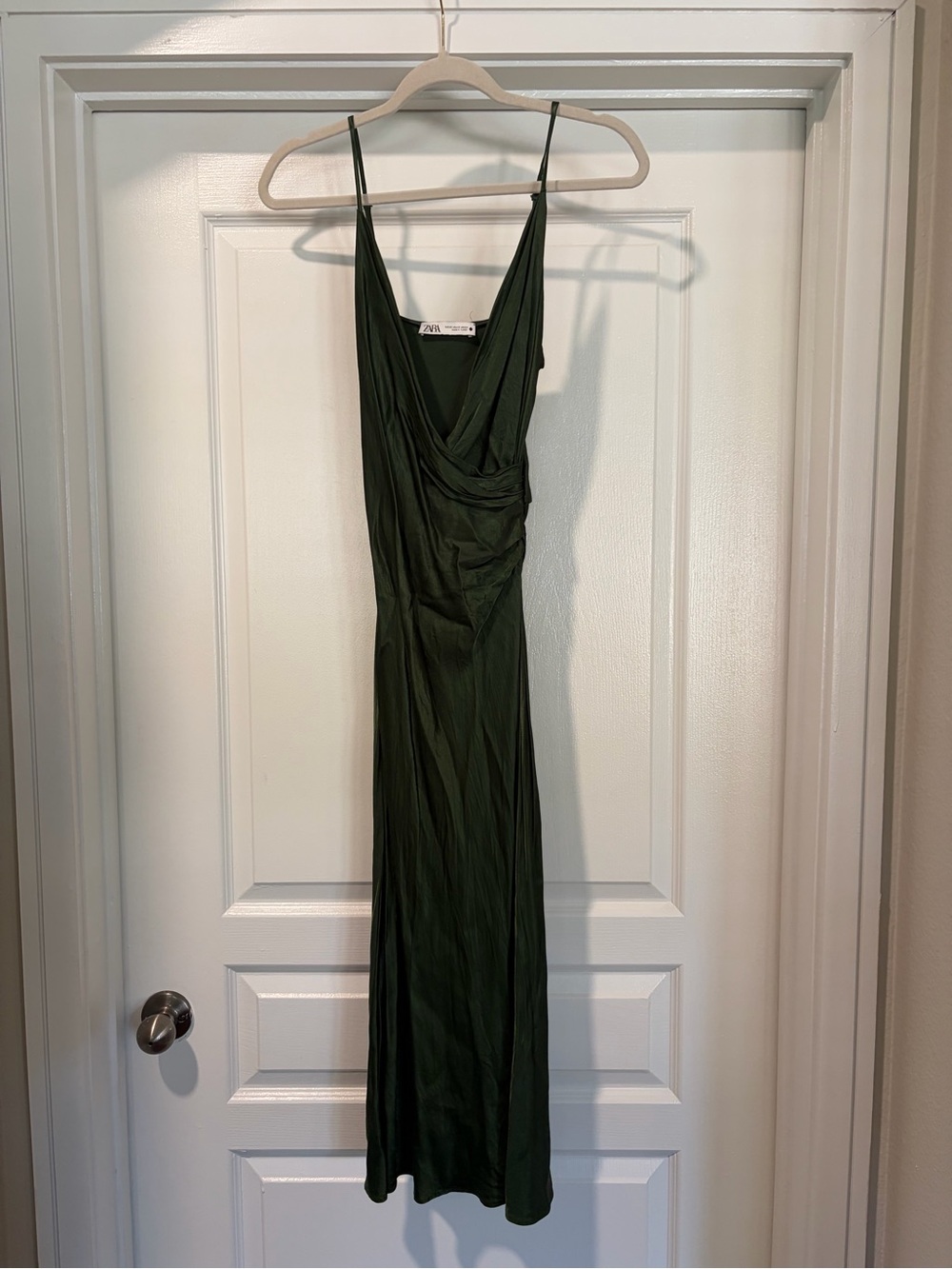 Zara green midi dress